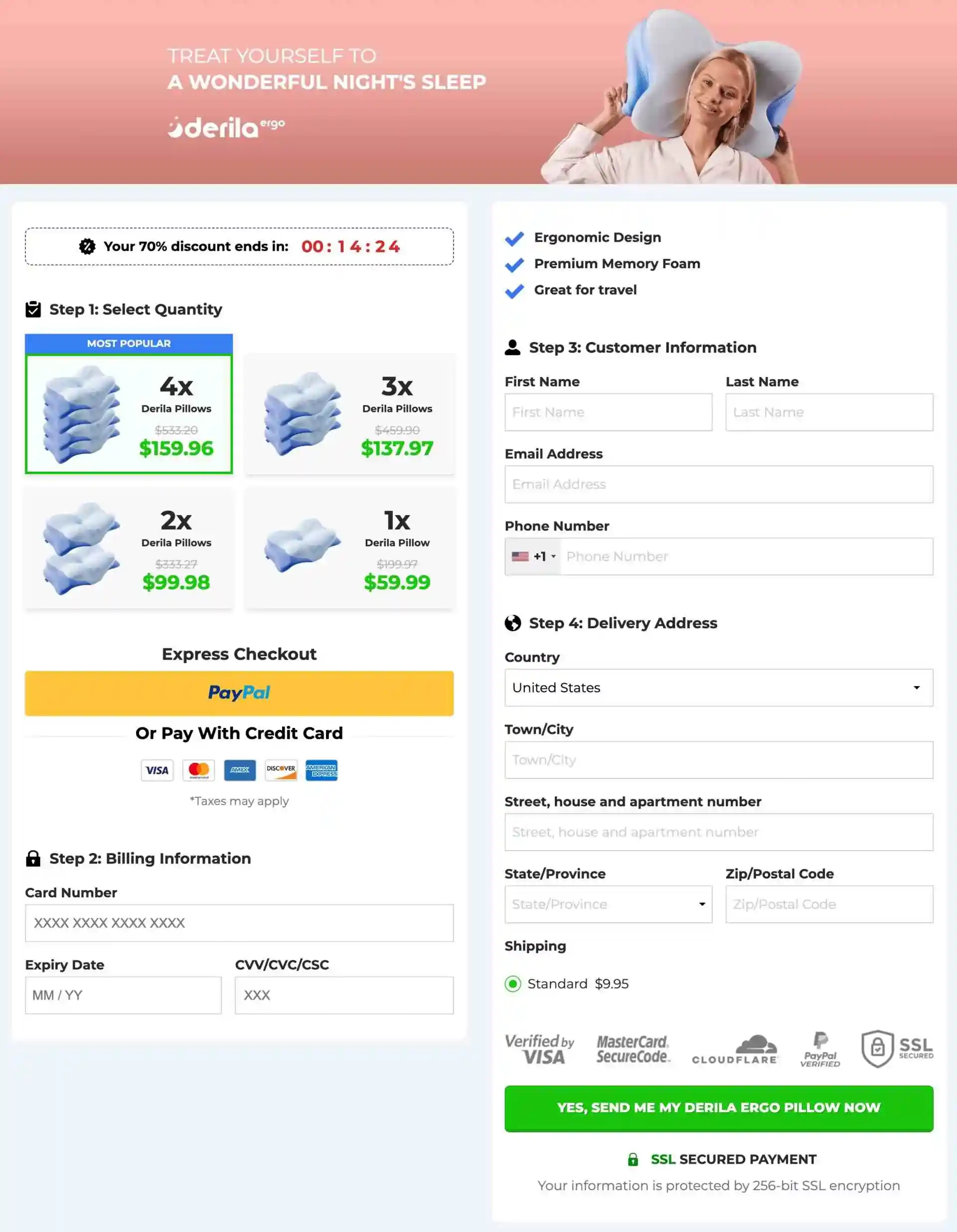 Derila Ergo Secure Payment — Official Order Page